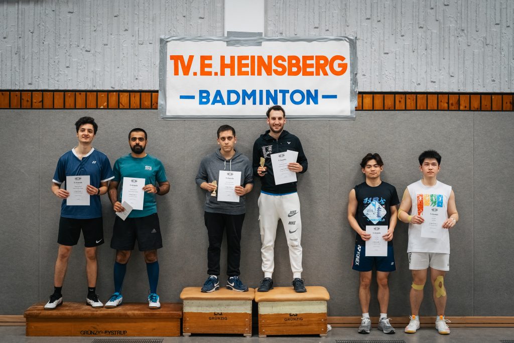 Siegerfoto Herrendoppel C beim 2. Heinsberger Doppel- und Mixed-Turnier