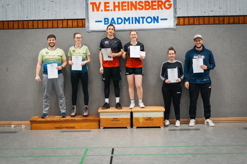 Siegerfoto Mixed A beim 2. Heinsberger Doppel- und Mixed-Turnier